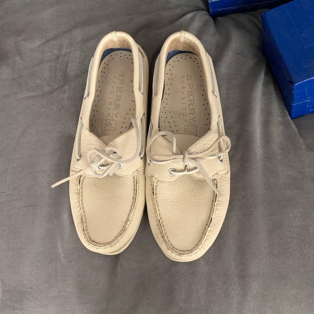 White Sperry Top Siders